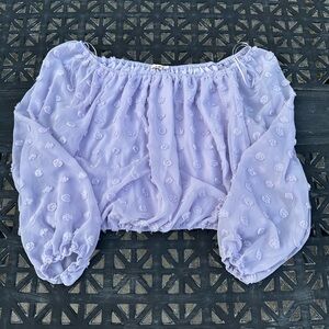 Francesca’s purple top